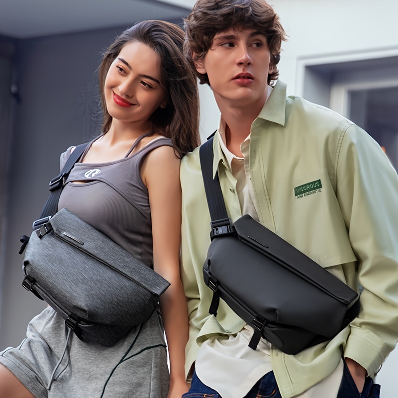Men's New Chest Bag, Fashion Trend Crossbody Bag Large Capacity Shoulder Bag  - Temu