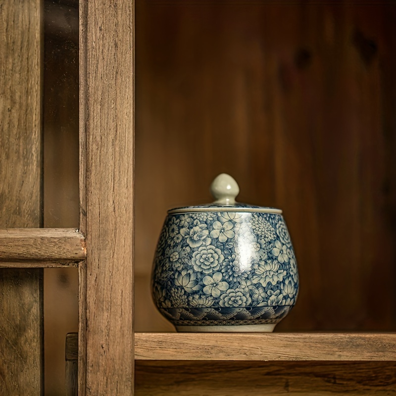 Rustic Blue Flower Teapot Ceramic Teapot Household Chinese Temu