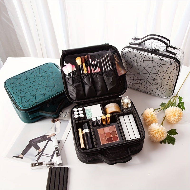 Large Makeup Bag Professional Portable Cosmetic Case Storage