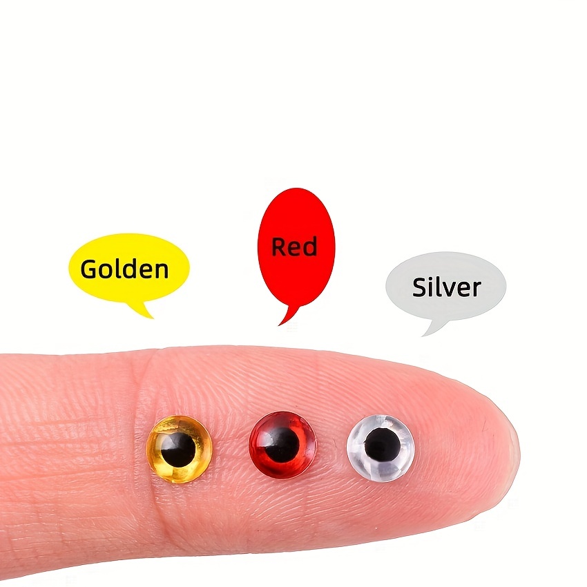 Fishing Lures: 3d Eyes Holographic Simulation Fly Tackle Diy - Temu