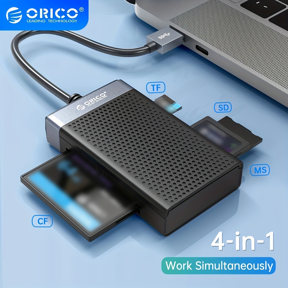 LETTORE ADATTATORE Scheda di memoria Micro SD TF card Tipo type C OTC a USB  3.0