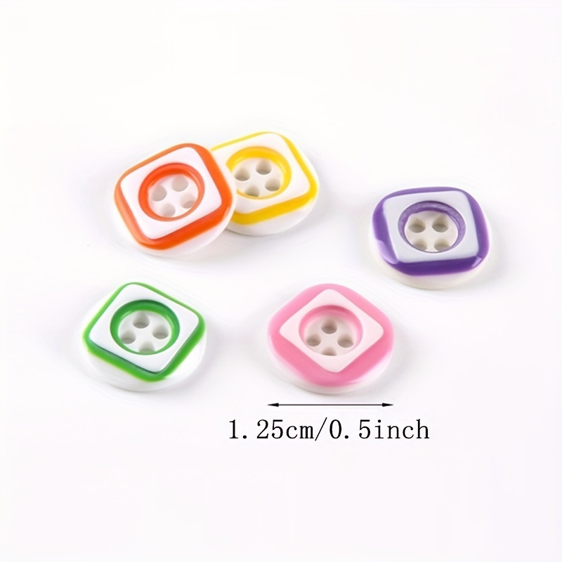 660pcs Buttons Mixed Resin Buttons Assorted Colorful Buttons Plastic Round  Ridge 2/4/6 Holes Sewing Buttons