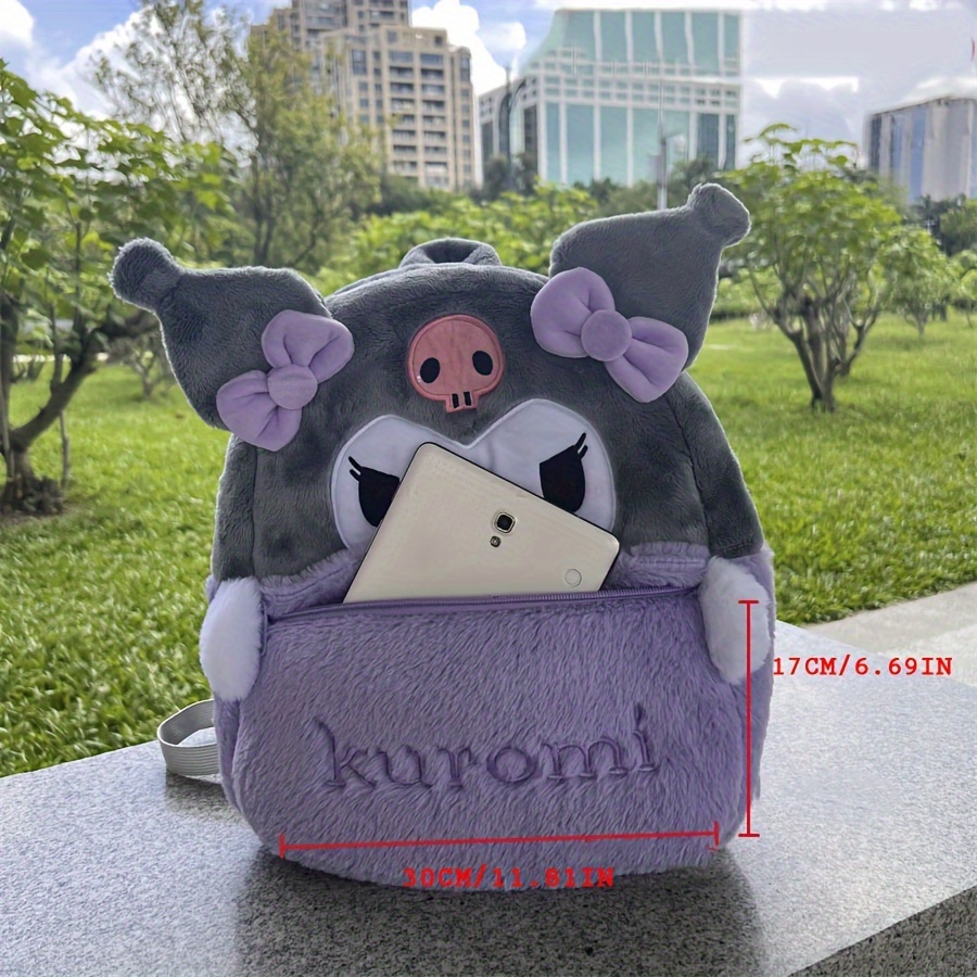 Kuromi plush cheap backpack