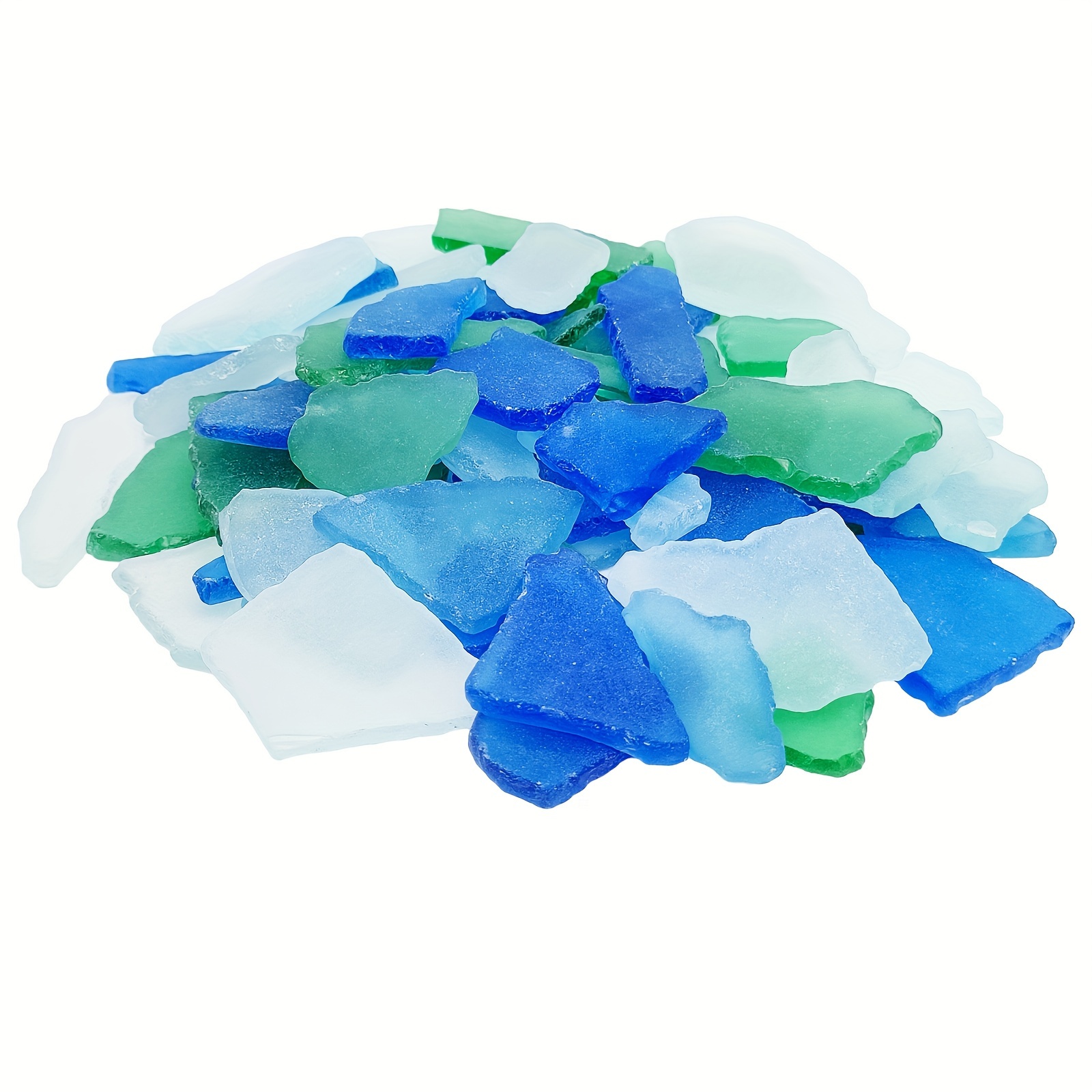  Sea Glass for Crafts - 16oz Versatile Decorative Frosted  Seaglass Pieces - Vase Filler, DIY Art Craft Supplies - Beach Weddings,  Home Decor, Aquariums Decor (Green/Aquamarine/White) : Home & Kitchen