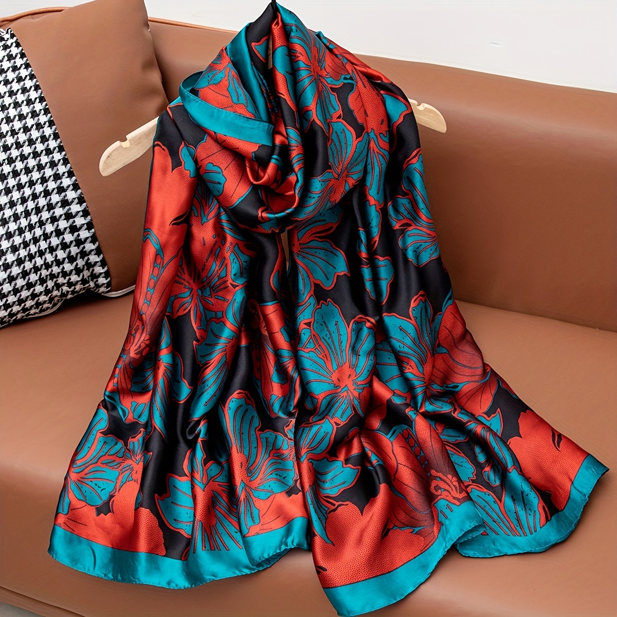 Buy Lily Lower Pattern Scarf Wrap at Our Store - Low Price and Free Shipping!