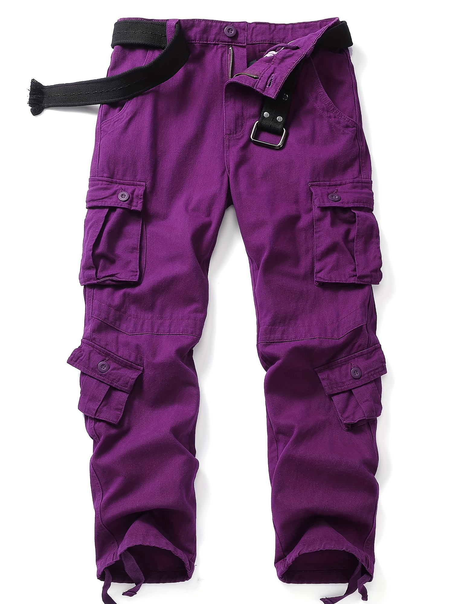 Womens Cargo Combat Work Trousers Ladies Pocket Casual Cropped