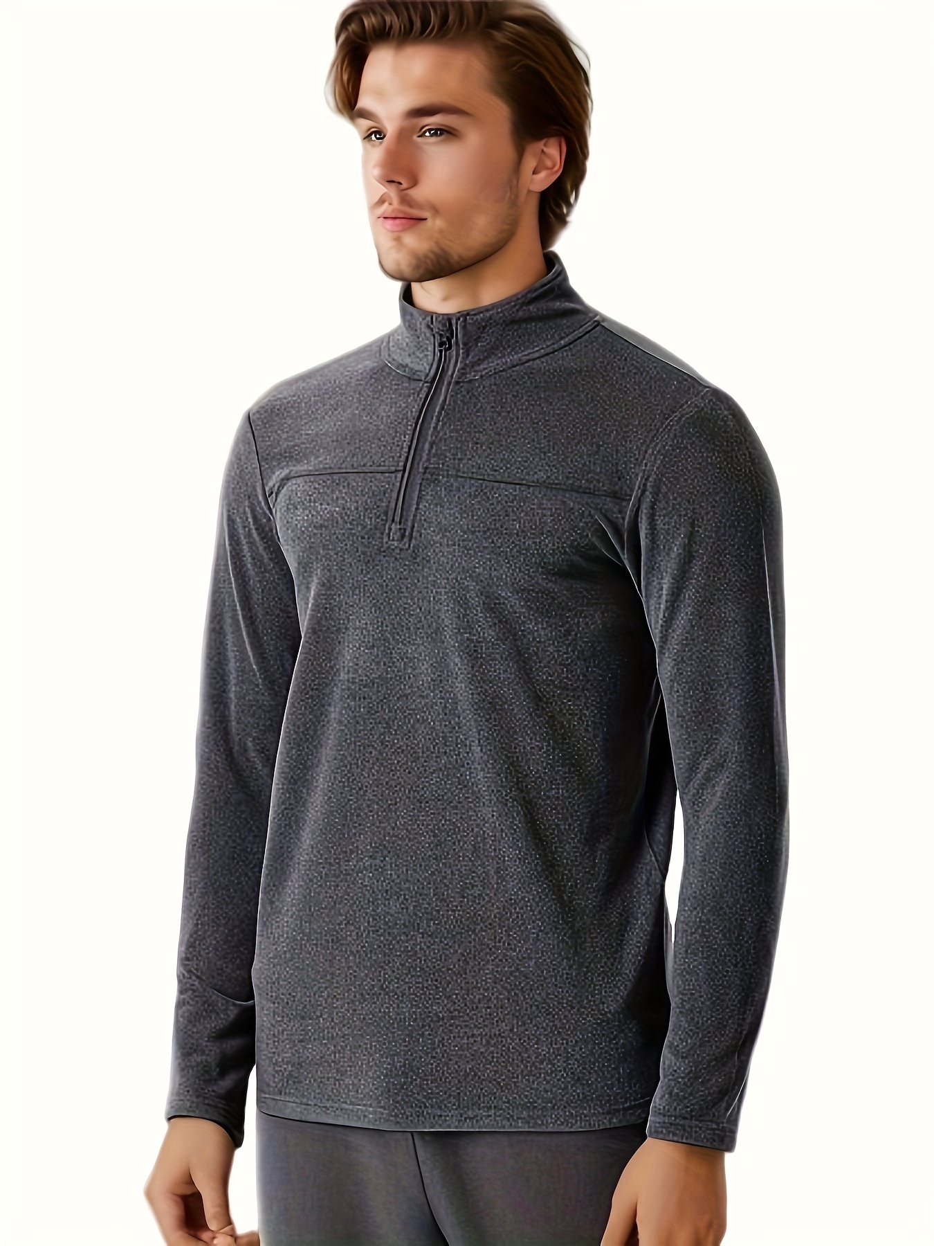 Standing collar online sweatshirt