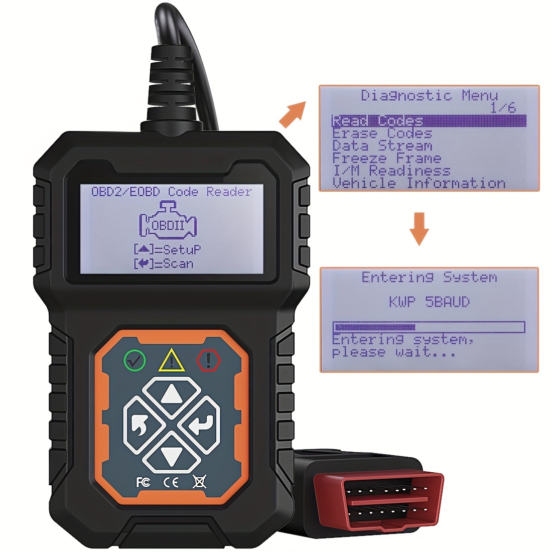 Car Code Reader: Get Instant Diagnosis Of Your Vehicle's Check Engine Light  With OBD2 Scanner!