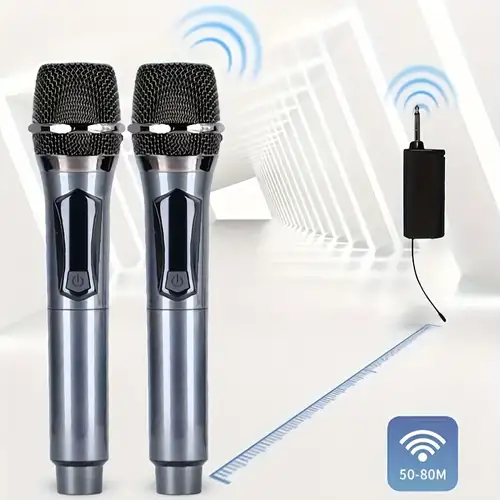 Microphone de chant portatif sans fil G600, un à deux, pour