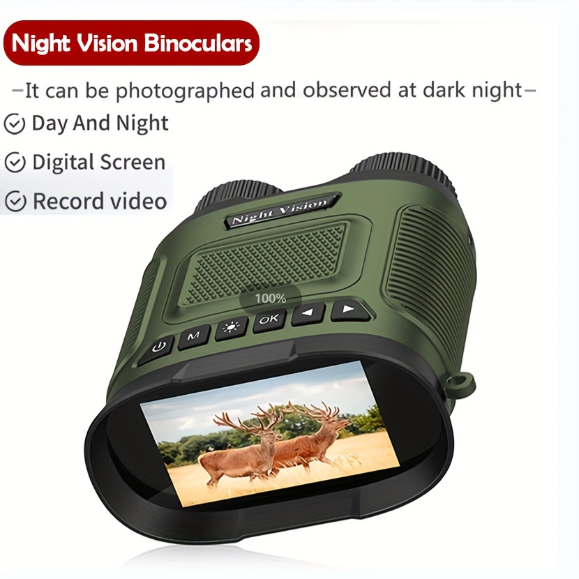 Night Vision Handheld Binoculars Full Black Viewing 8x - Temu