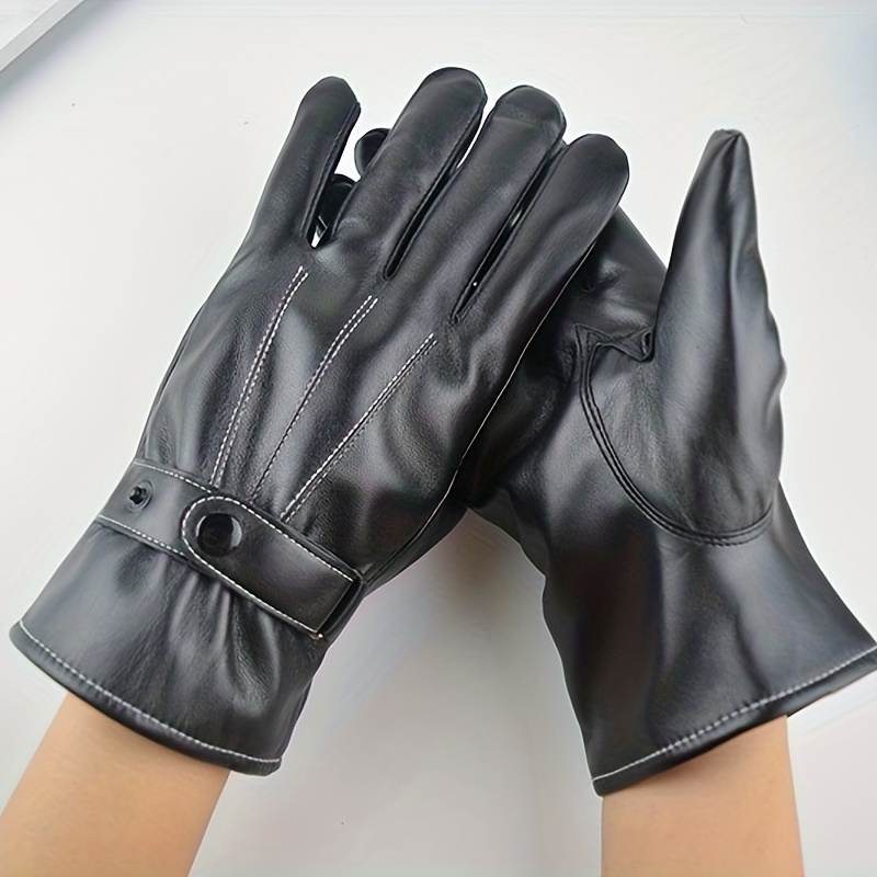 1 Paar Herren-klassiker-dreifinger-touchscreen-handschuhe, Weiche