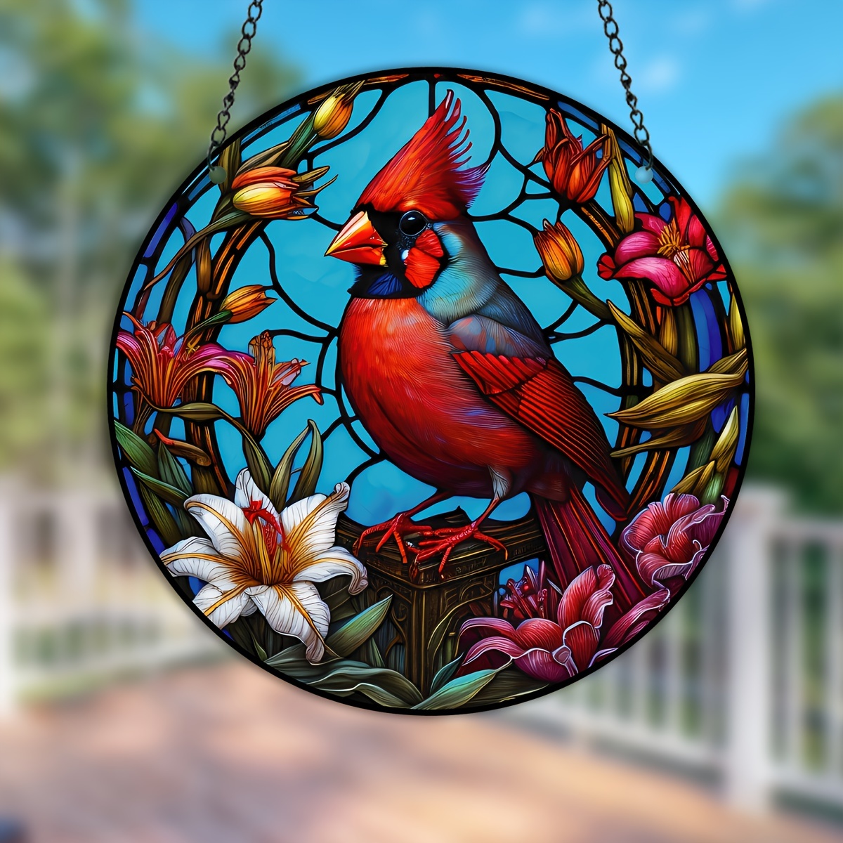 Bird Stained Window Hangings Stained Suncatcher Bird - Temu