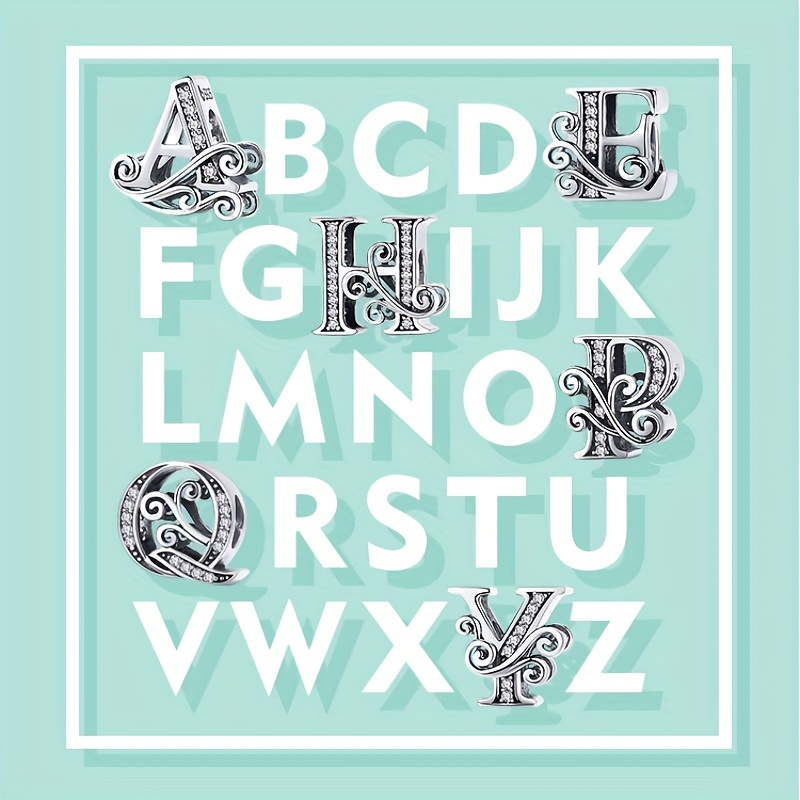 Creative 26 English Letters Bead Set for DIY Jewelry