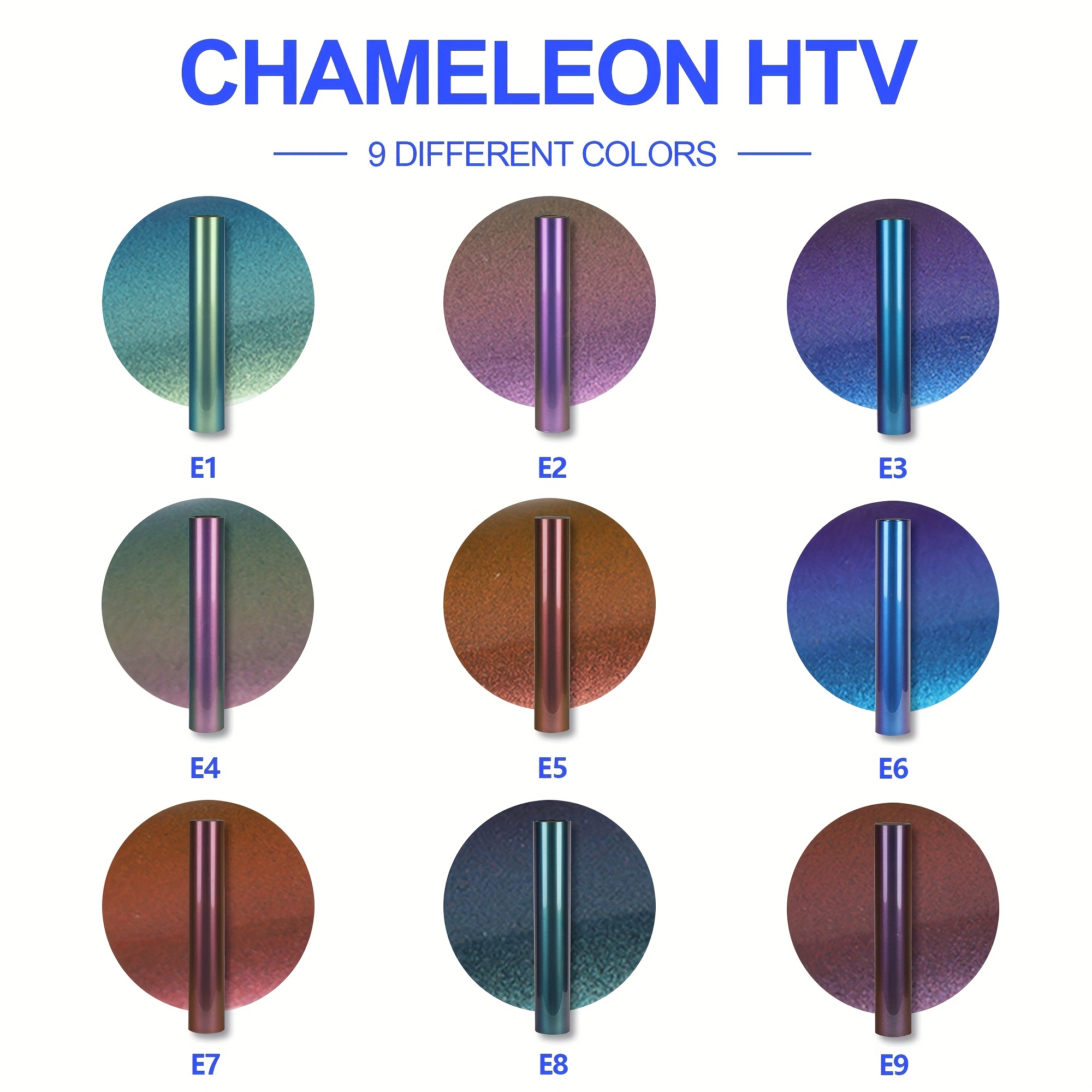 Htv Chameleon Heat Transfer Vinyl For Cricut Machine Iron On - Temu