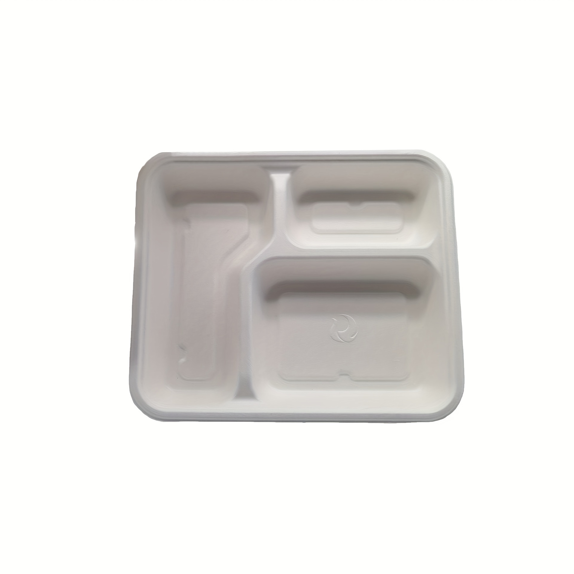 Recyclable Disposable Divided Plastic Plates With 25 Oz Paper