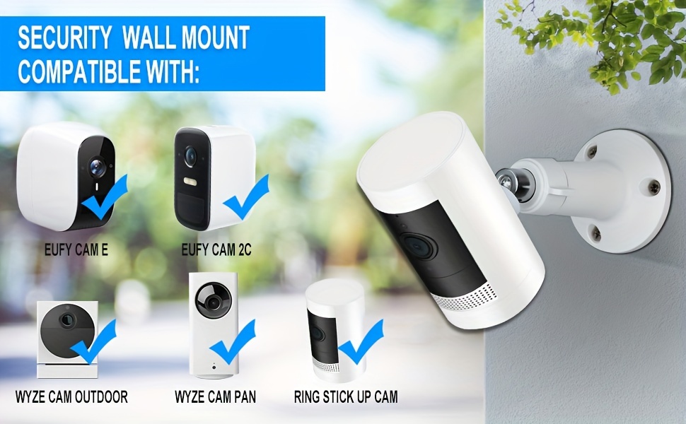 Metall Magnethalterung Kamera Sicherheit Decke/Tisch/Wandhalterung für  Arlo, Arlo Pro, Arlo Pro 2, 3 Packung (Weiß)