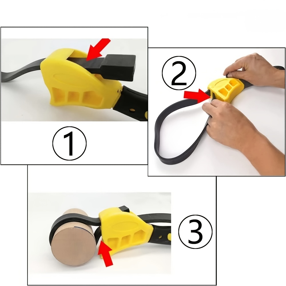 Bandschlüssel Schraubenschlüssel Ölfilterband Schlüssel GummibandSchlüssel  Kettenschlüssel Kfz-Werkzeuge