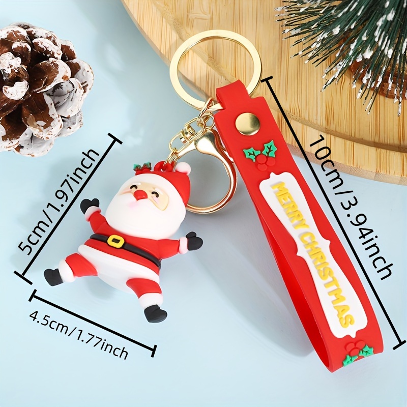 Christmas Pendant Keychain For Men Santa Claus Christmas - Temu