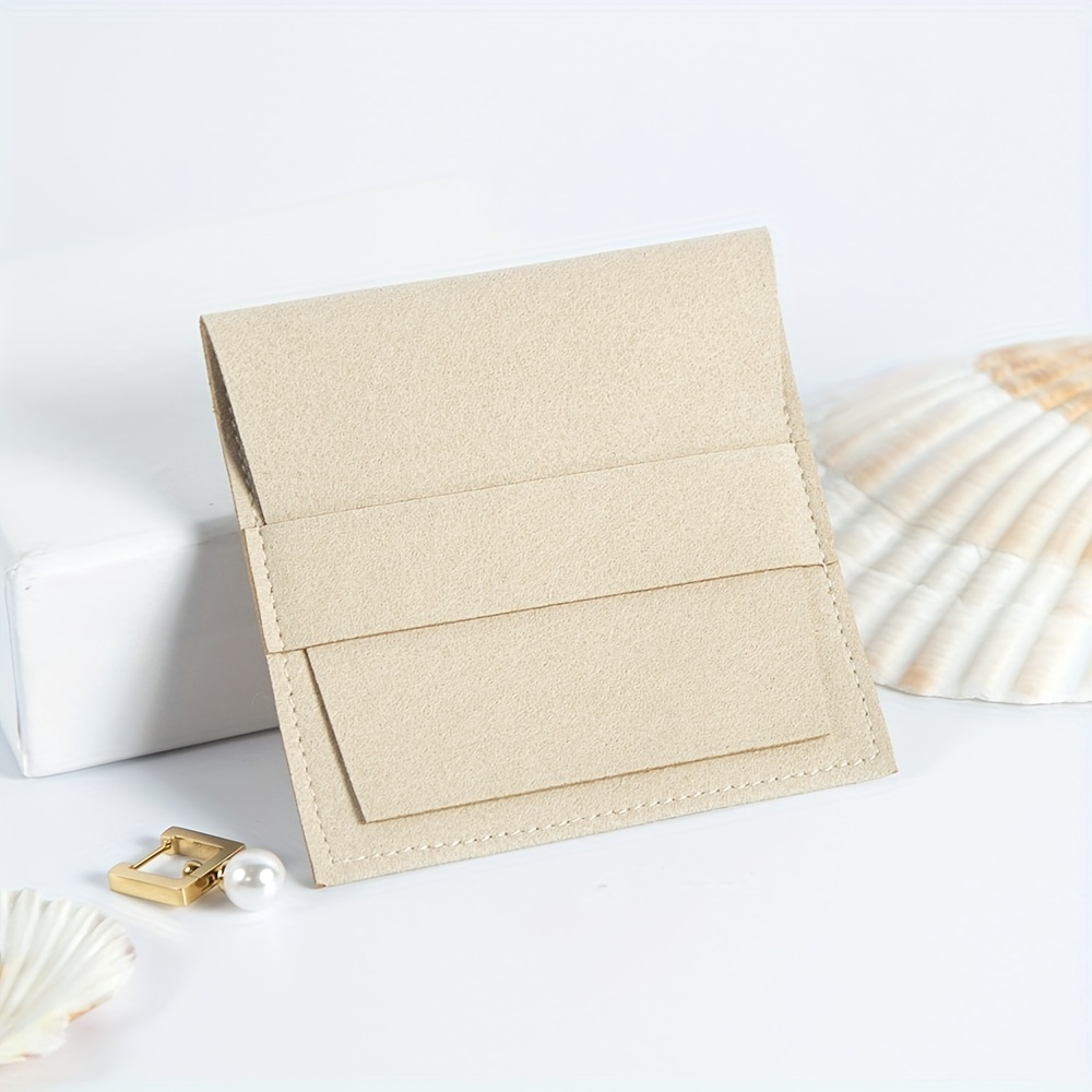 10 кожаных мешочков для украшений из замши, элегантные пылезащитные сумки для колец, серег, браслетов, свадебных аксессуаров, детали 6