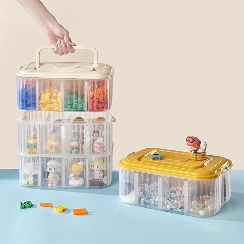 Storage Box With Lid Toy Storage Box Transparent Storage - Temu