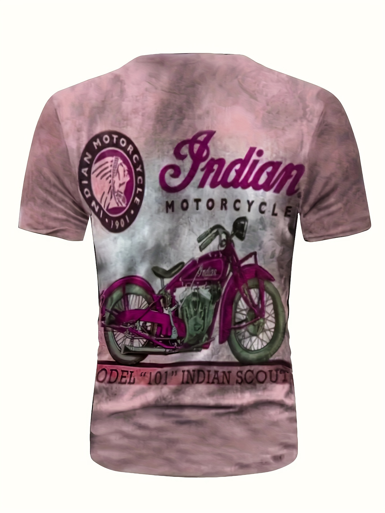 2023 Motorcycle T-shirt For Men Motor Biker 3d Print Vintage Short