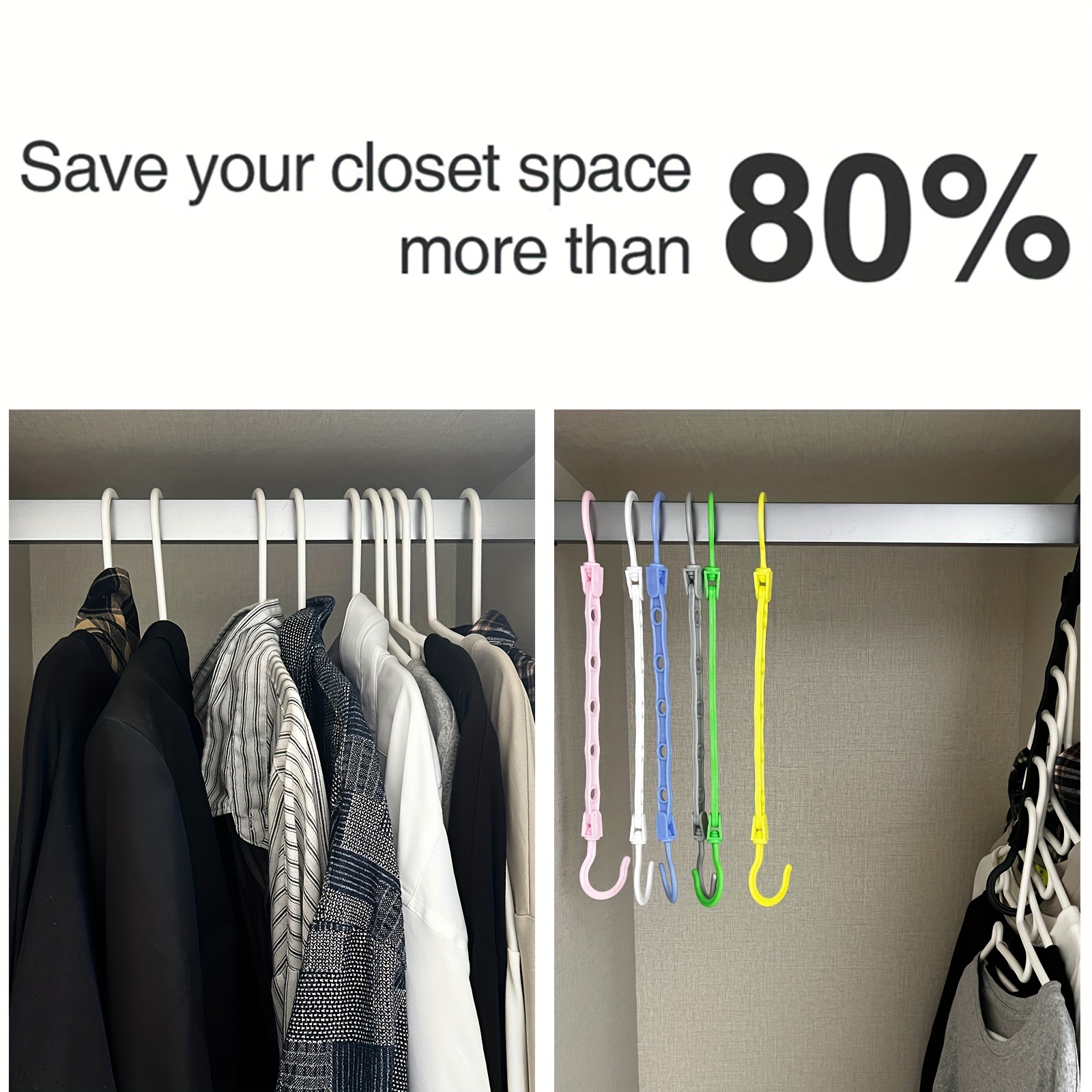 1pc Space Saving Multi-Hole Clothes Hanger,Premium Smart Hanger