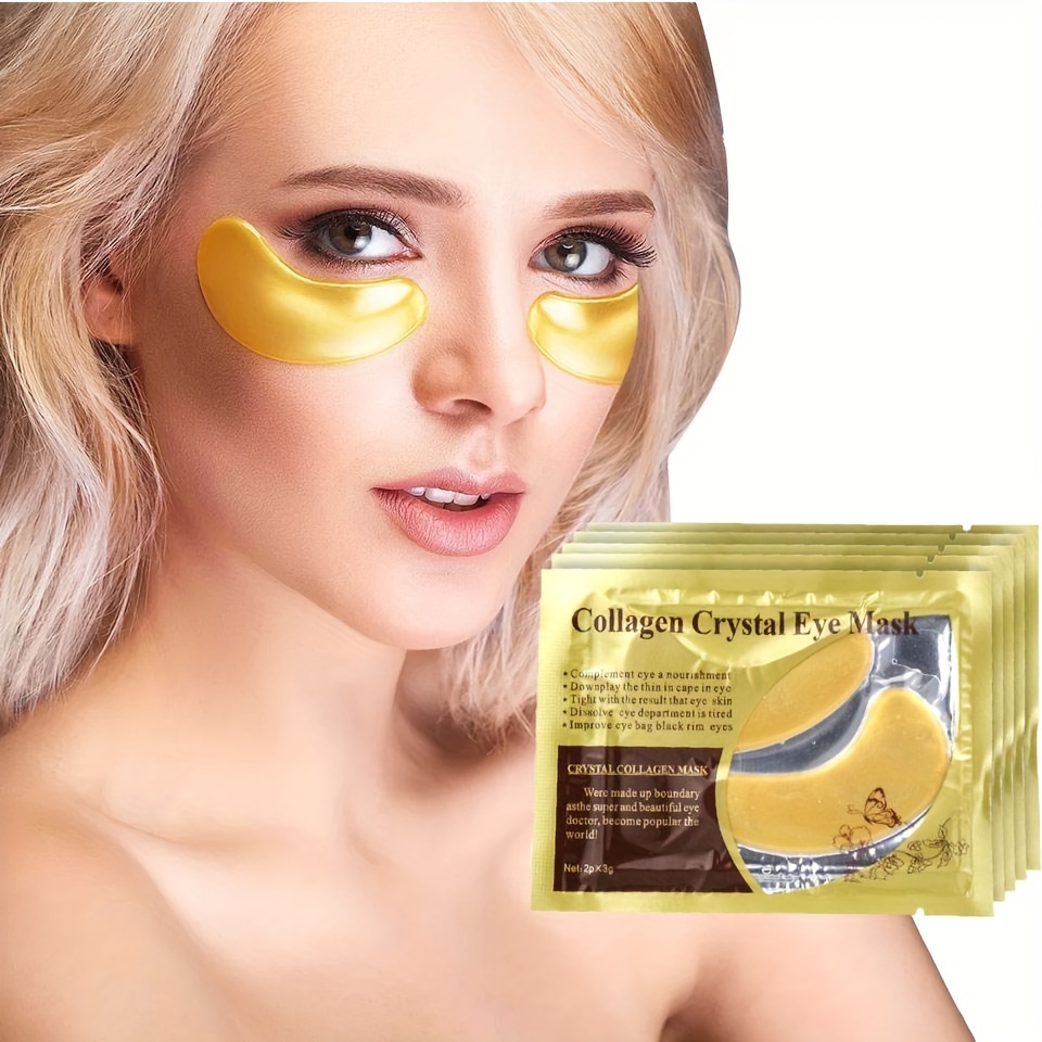 24k Gold Eye Patches Reduce Puffiness, Wrinkles, And Rejuvenate Skin