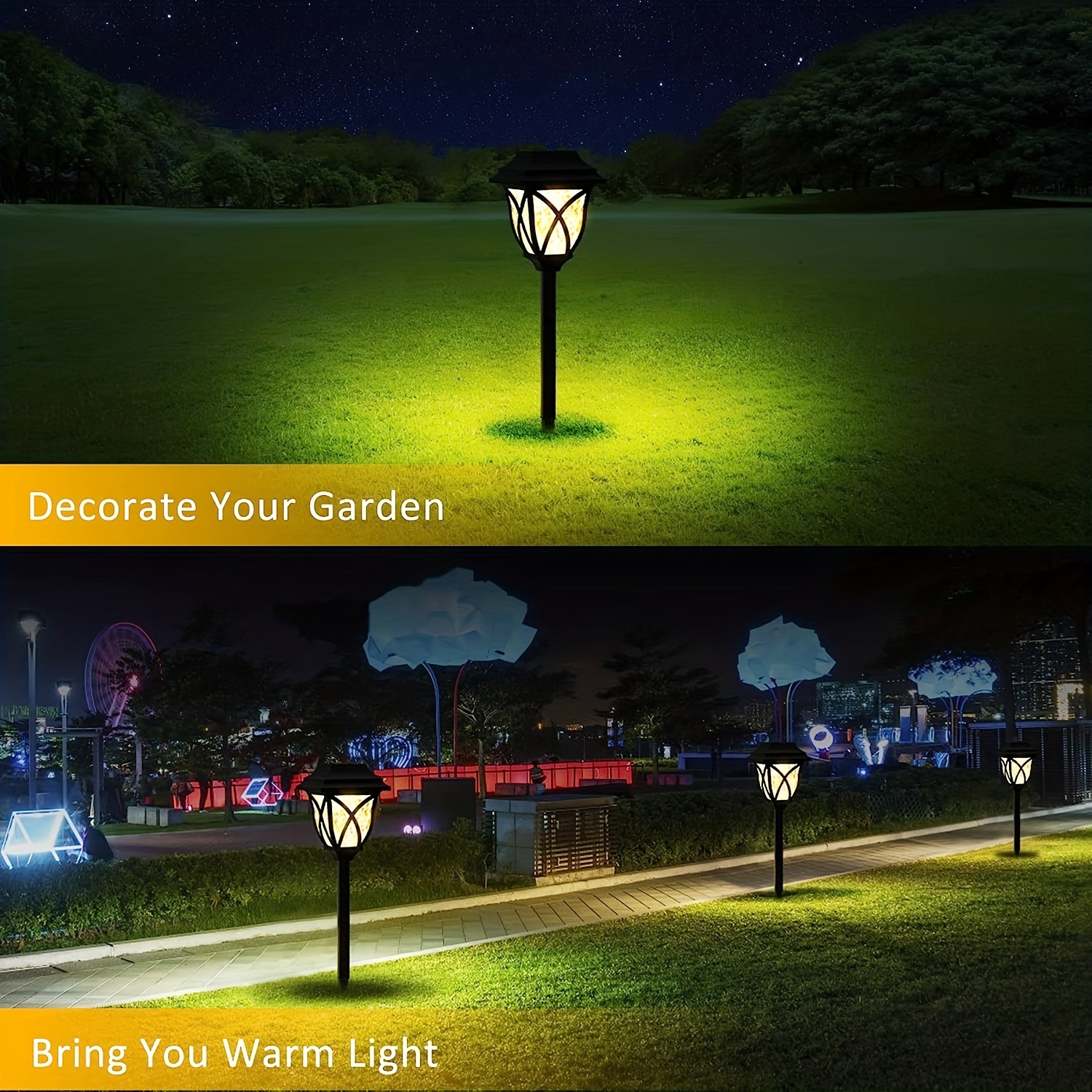 AISITIN Luce Solare da Esterno, 22 LED Lampade Solari da Giardino