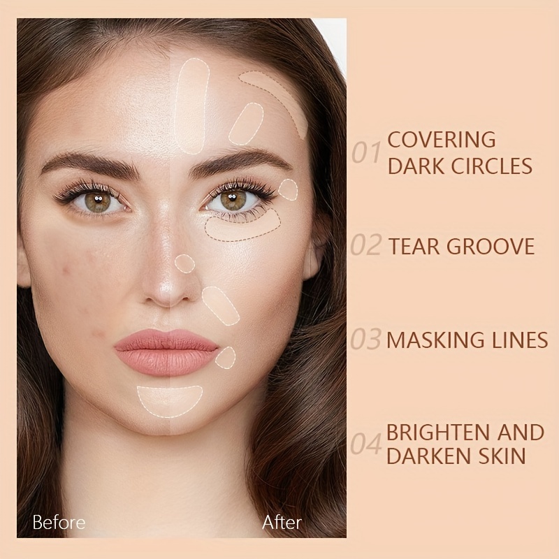 2 Colors Professional Strenght Conceal Contour Makeup to Create  Delicate&Light Skin for Flawless Looks.Mixable Cream Texture Concealer to  Cover Eye Dark Circles Facial Blemishes Body Tattoo etc.Waterproof  Long-lasting.20