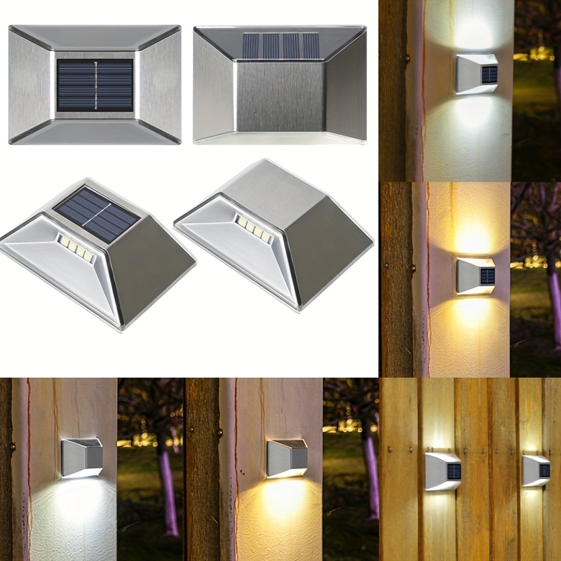 2/4/8 pièces LED lampe solaire de jardin extérieur imperméable à l