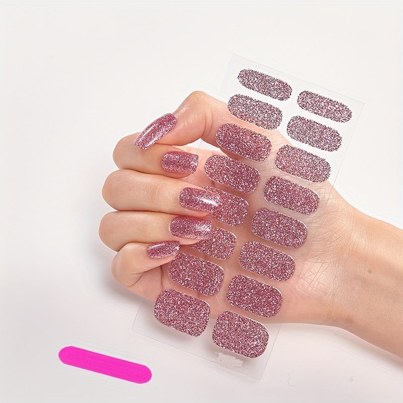 Line Sparkling 45835 Bandes de gel pour les ongles Zipkok® 20 stickers nail  art en 10 tailles Mini lime à ongles incluse -  France