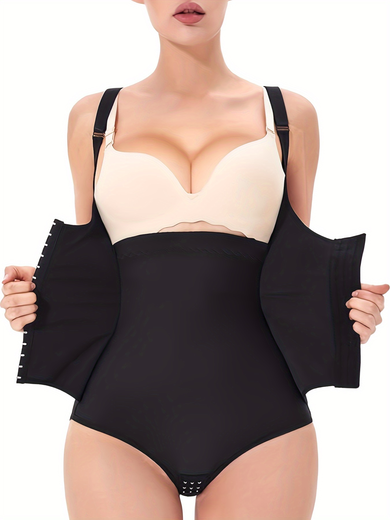 Front Buckle Shaping Bodysuit Tummy Control Butt Lifting - Temu Canada