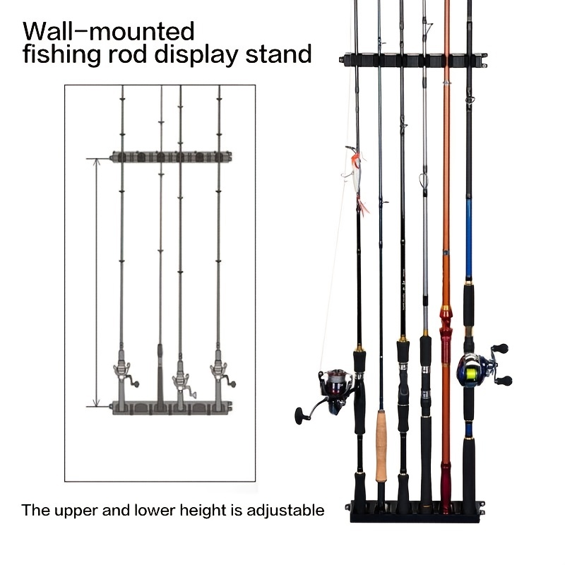 Vertical Fishing Rod Racks Wall Mounted - Temu