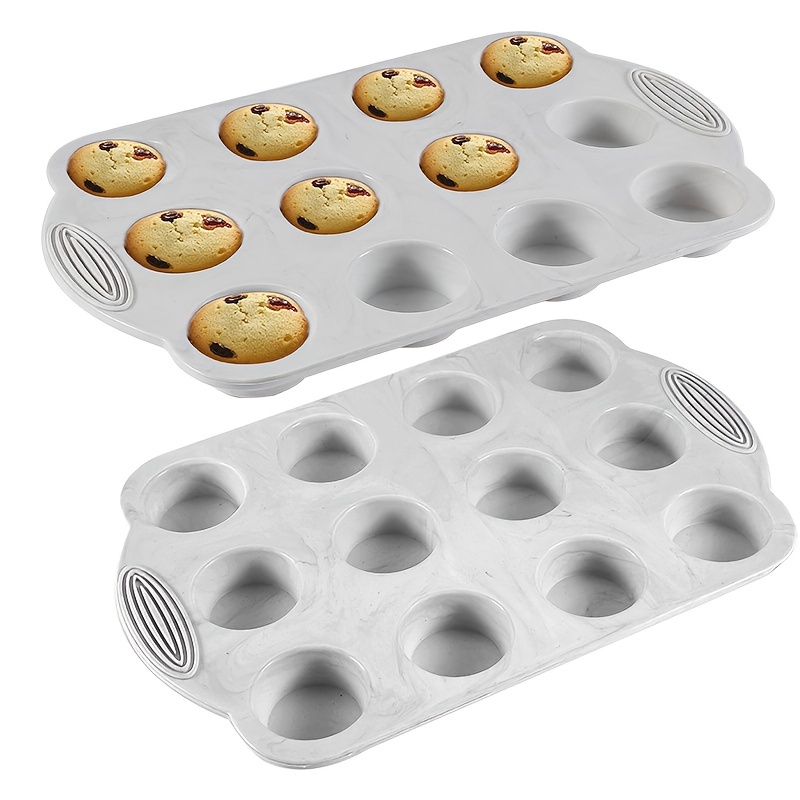 Silicone Mini Muffin Pan, 12 Cups Cupcake Pan, Nonstick Silicone Baking Pan,  Mini Muffin Tin, Dishwasher Safe, Great For Making Muffin Cakes, Tart,  Bread - Temu United Kingdom