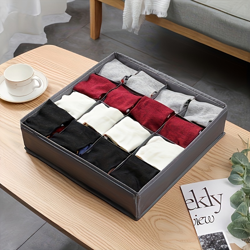 6pcs Set Drawer Organizer Underwear Storage Box Foldable - Temu United Arab  Emirates