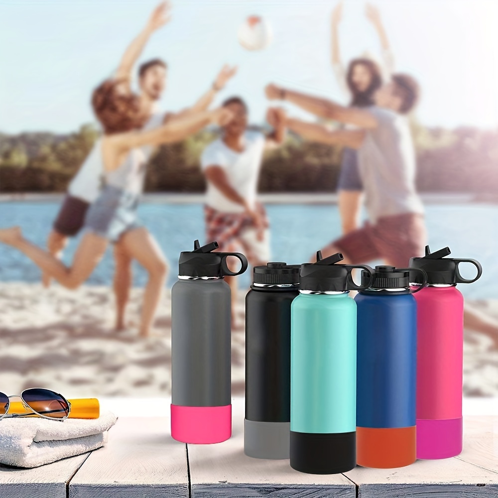 Protective Silicone Bottom Cover For12oz- Water Bottles Vacuum Cup,  Anti-slip Bottom Sleeve Cover For Stainless Steel Water Bottle - Temu