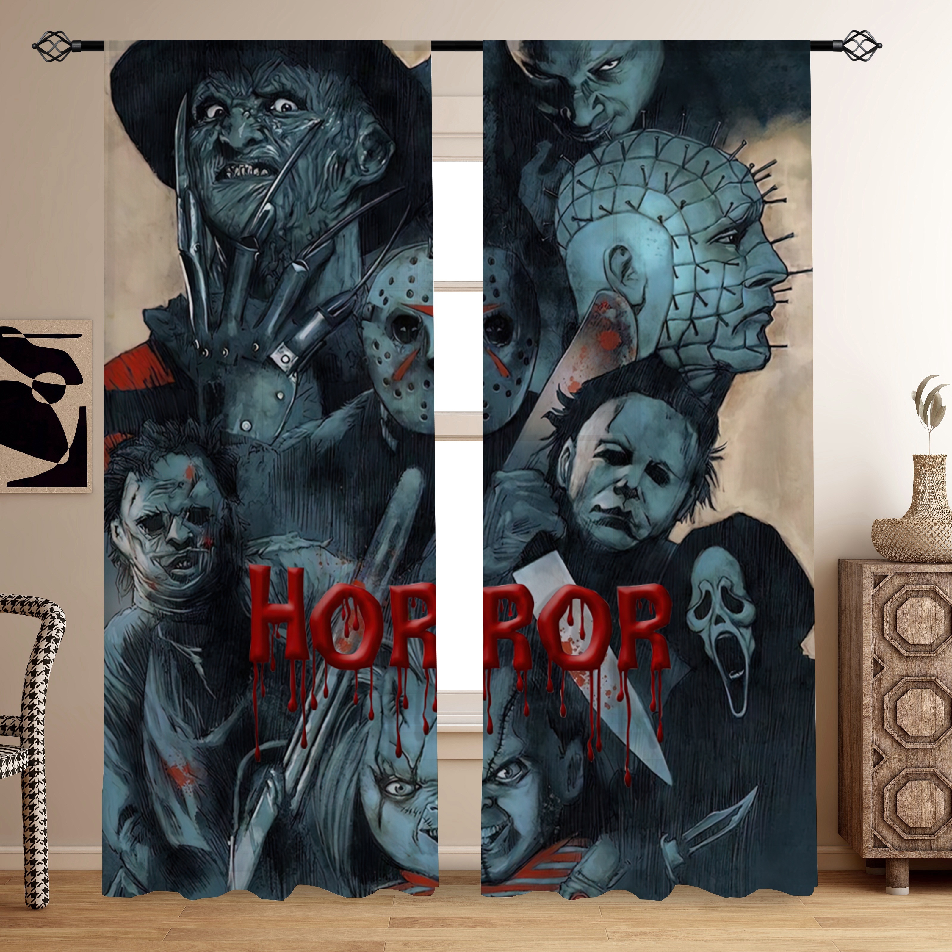 Novo Best Selling Doors Terror Jogo Birthday Party Decoração