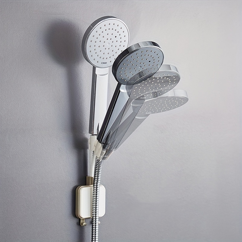Acheter Nouveau support de douche à ventouse gratuite, support de pomme de  douche à main amovible sans perçage, support mural de douche réglable pour  salle de bain