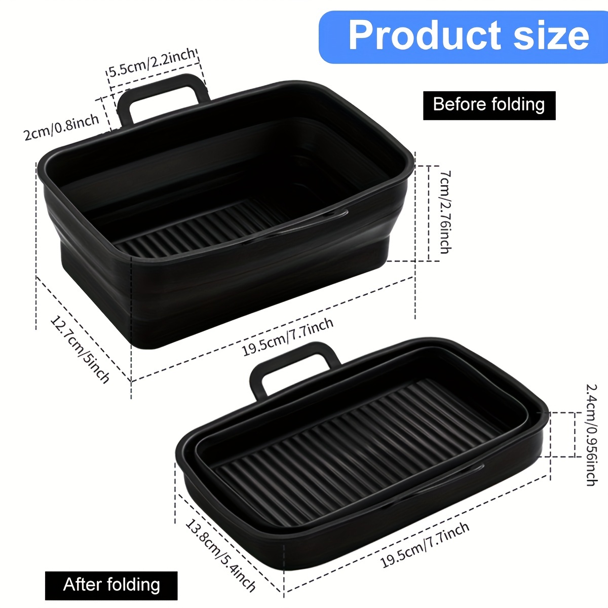 Upgrade Your Air Fryer With Reusable Silicone Liners - Perfect For Ninja  Double Pot Basket! - Temu