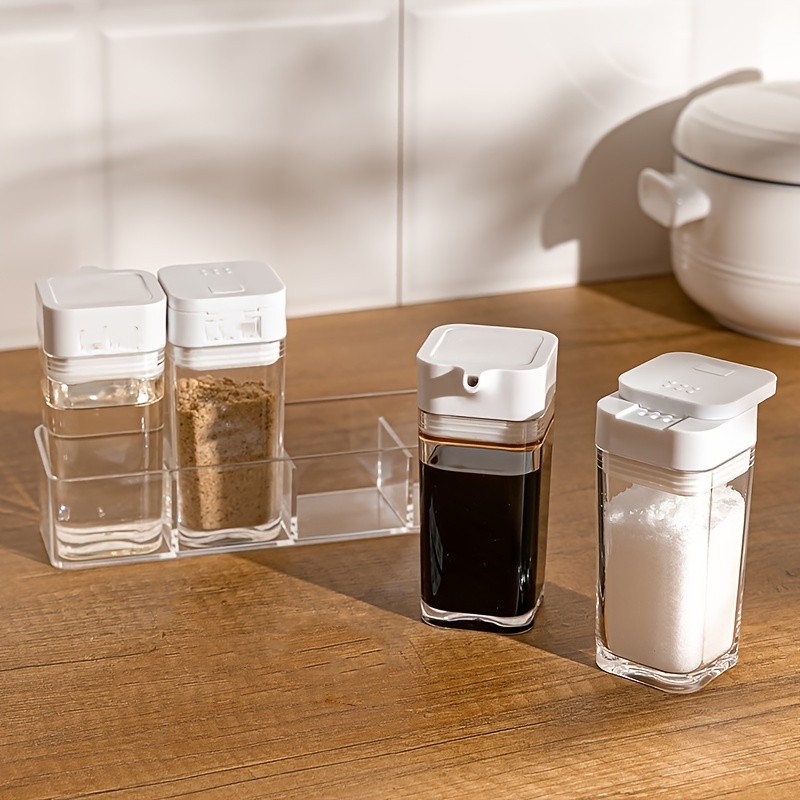 KitchenGenie Seasoning Organizer: Spice Jar & Tool Set With Sugar Bowl,  Salt & Pepper Shakers, Herb & Spice Containers, Compact Design & Labelled  Lids For Easy Use, Perfect Kitchen Gadget For Culinary