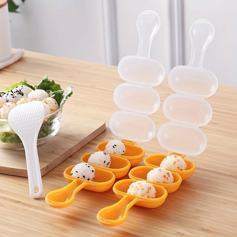 3pcs Clear Sushi Mold, Modern PP Rice Ball Sushi Maker For Home