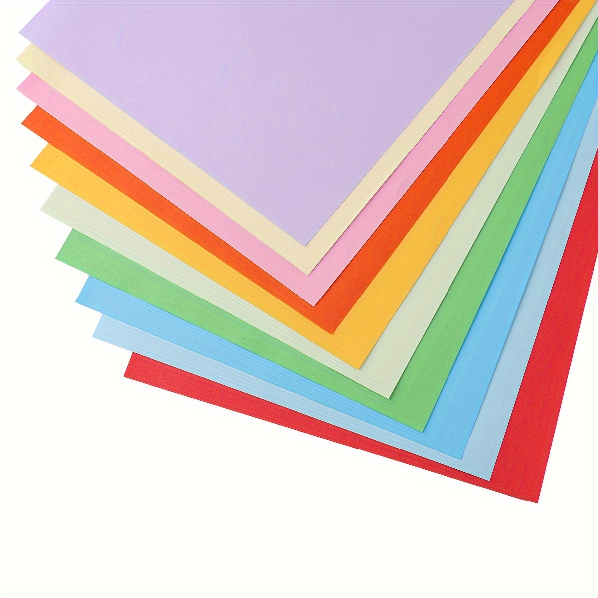 200 Feuilles Papier Coloré Papier D'Impression Couleur 10 - Temu France