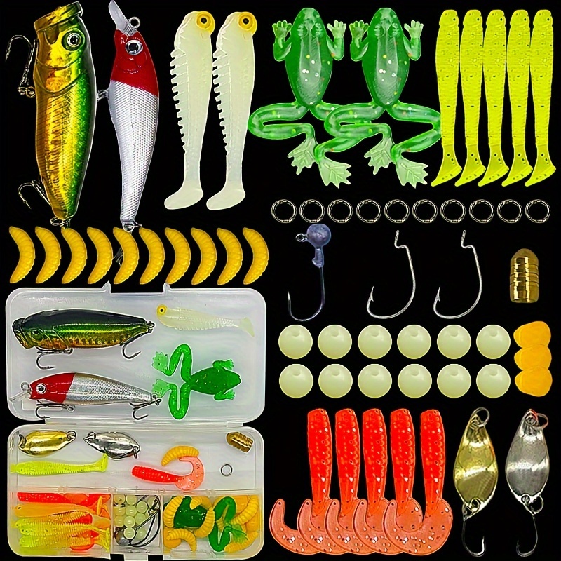  Fishing Lures Kit For Freshwater Bait Tackle Kit