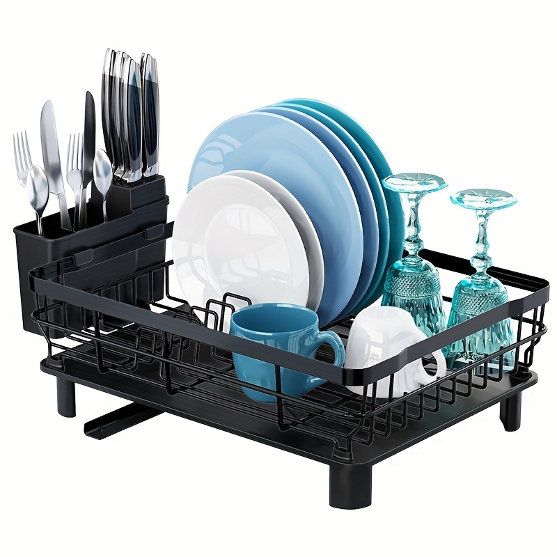 This Over The Sink Dish Drying Rack and Storage Area Is Perfect