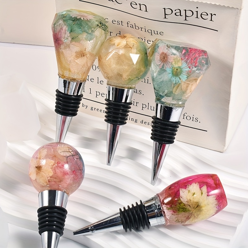 Wine Bottle Stopper Resin Mold With Stopper - Temu