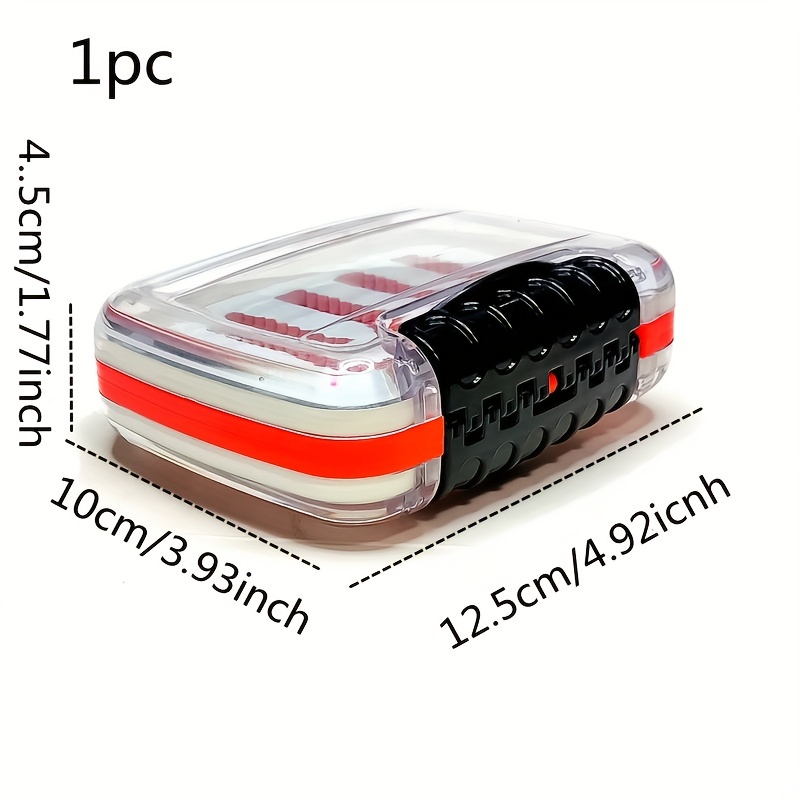 Style By Trend- Fly Fishing Box ABS Two‑Sided Transparent Fishing Lures  Storage Case Easy Grip Foam Jig Fly Fishing Box Fishing Gear  Accessories（15x10x4.2cm） : : Bags, Wallets and Luggage