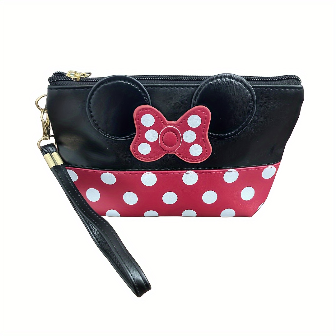 Disney Mickey Mouse Makeup Bag, 3D Ears Zipped Cosmetic Bag, Travel Gifts  for Women and Teenagers – BigaMart