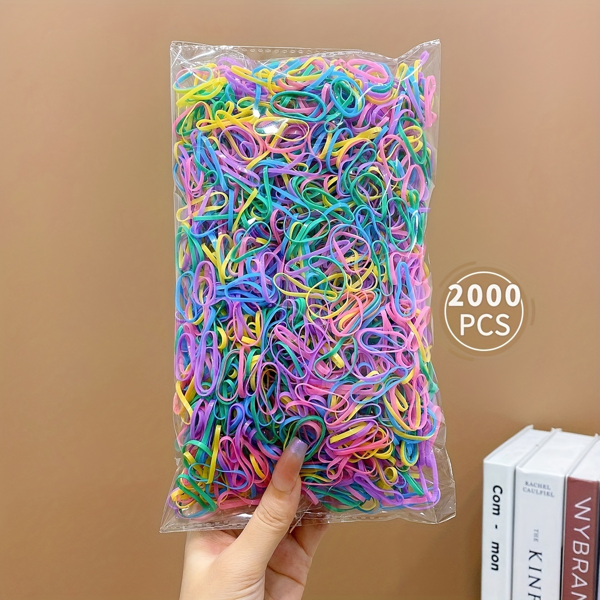 1 Paquete 200 Gomas Pelo Pequeñas Alta Elasticidad Color - Temu Chile