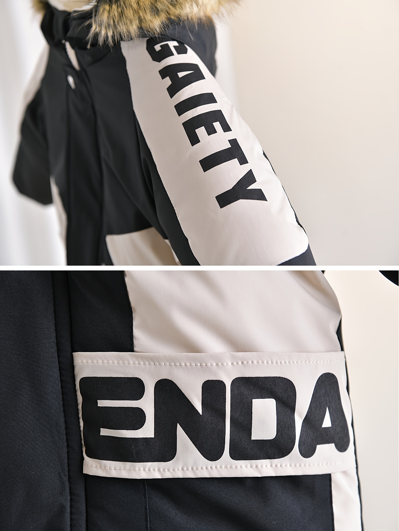 Boys' Winter Coat with Plush Hood & Faux Fur Lining - Thickened Cardigan Collar, Long Sleeve, Front Pockets, Regular Fit Casual Outerwear for Fall/Winter, Boy Winter Coat, Fall Winter Apparel, Durable Coating Finish