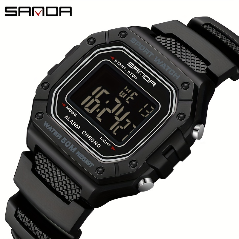 Relojes Digitales Deportivos Hombre, Cronómetro Resistente Agua,  Despertador, Reloj Pulsera Led Fecha, Regalos Navideños, Compre , Ahorre